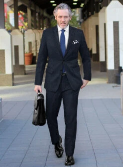 Playman Blue Denim Tweed Suit -Men's Clothing Shop playmanbluedenimtweedsuitlk 2