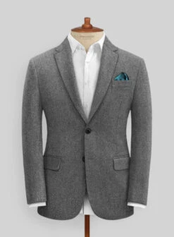 Rope Weave Gray Tweed Suit -Men's Clothing Shop ropeweavegrytwdsuitlk 2