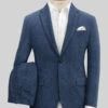 Rope Weave Persian Blue Tweed Suit -Men's Clothing Shop ropeweavepersianbluetwdsuitlk