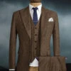 Thomas Shelby Peaky Blinders Brown Tweed Suit