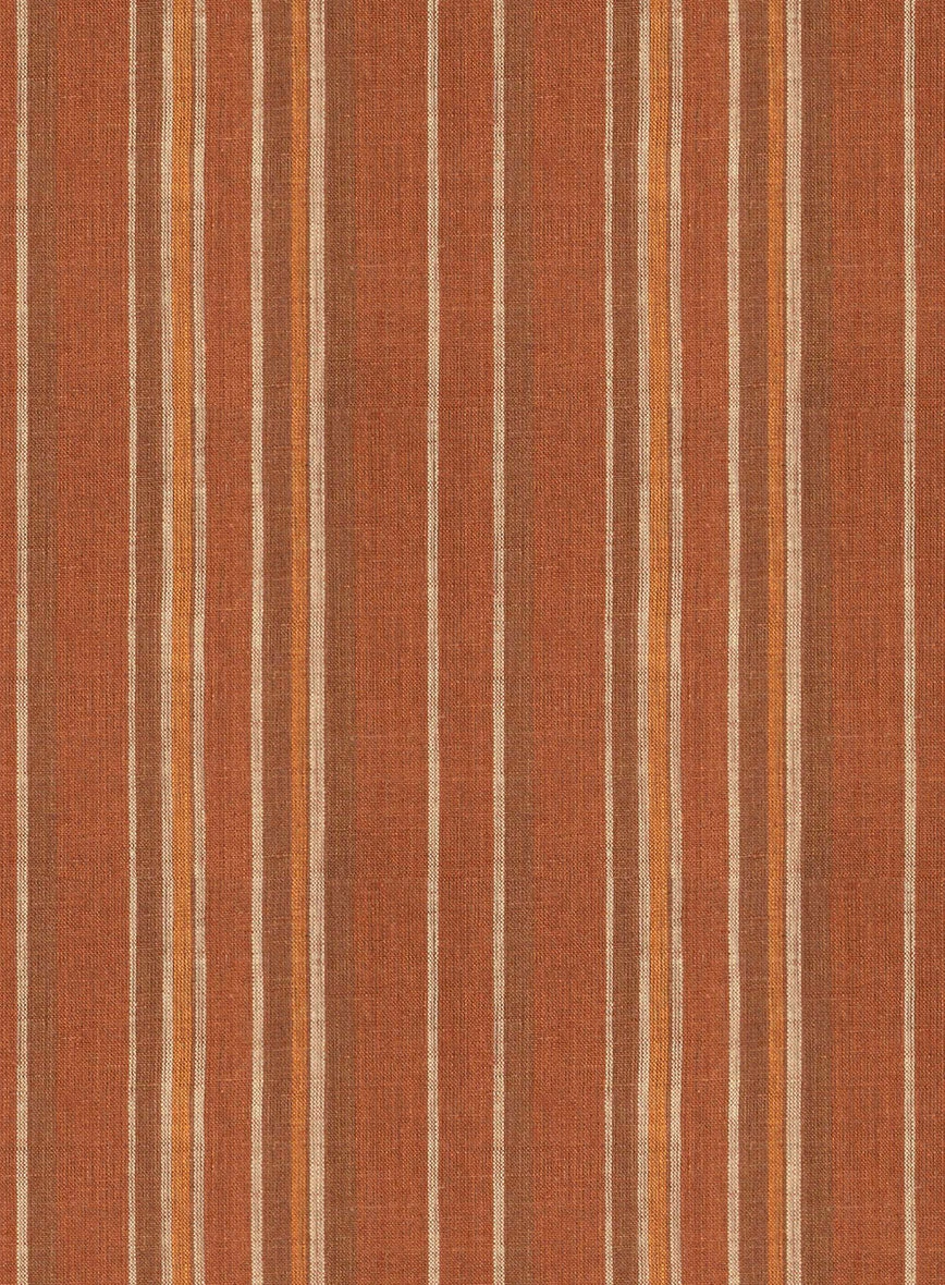 Rustic Brown Linen Shirt 5 Rustic Brown Linen Shirt - Image 3