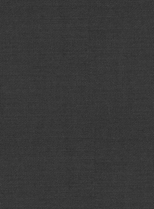 Scabal Carbon Black Wool Pants 4 Scabal Carbon Black Wool Pants - Image 2