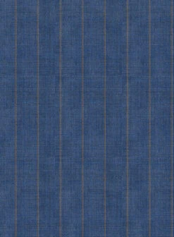 Scabal Cosmopolitan Stripe Flat Blue Wool Pants -Men's Clothing Shop scabalcosmopolitanstripeflatbluewoolpantlk 2