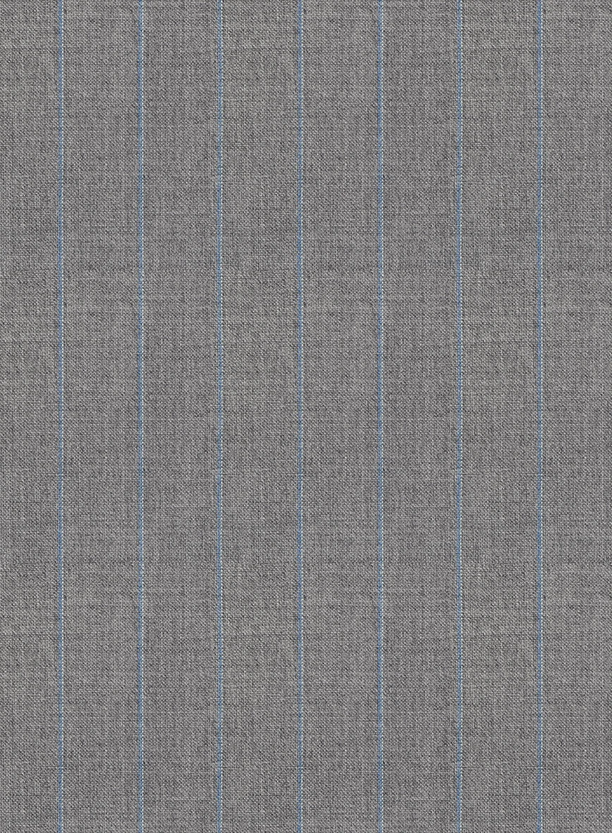 Scabal Cosmopolitan Stripe Gray Wool Pants 5 Scabal Cosmopolitan Stripe Gray Wool Pants - Image 3