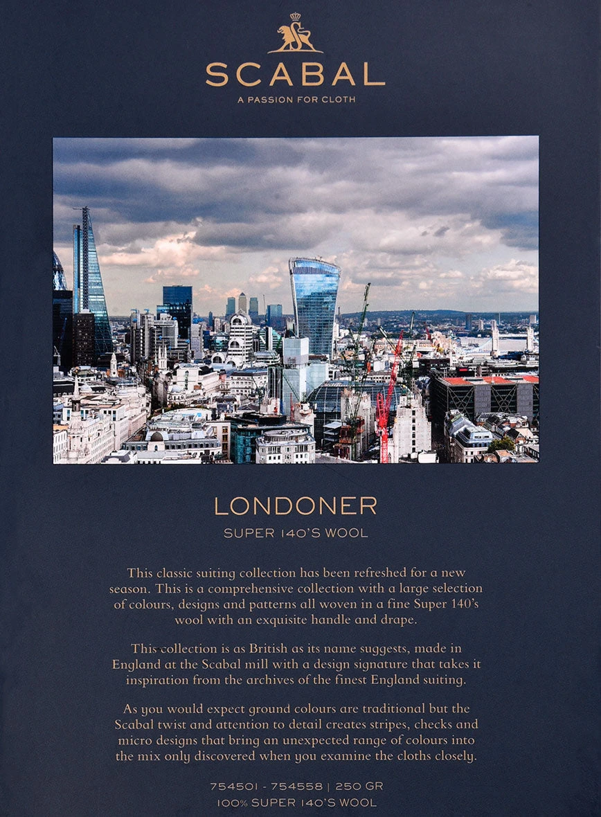 Scabal Londoner Glen Gray Wool Pants 7 Scabal Londoner Glen Gray Wool Pants - Image 5