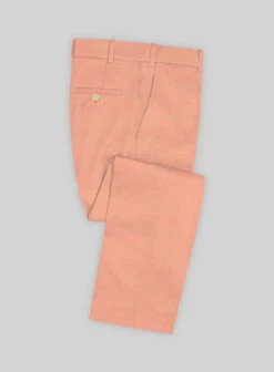 Scabal Peach Cotton Stretch Pants