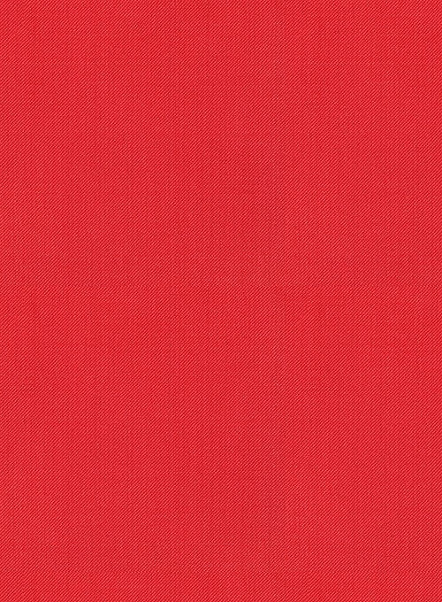 Scabal Scarlet Red Wool Pants 4 Scabal Scarlet Red Wool Pants - Image 2