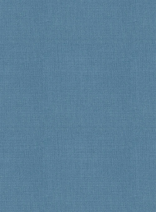 Scabal Steel Blue Wool Pants 4 Scabal Steel Blue Wool Pants - Image 2