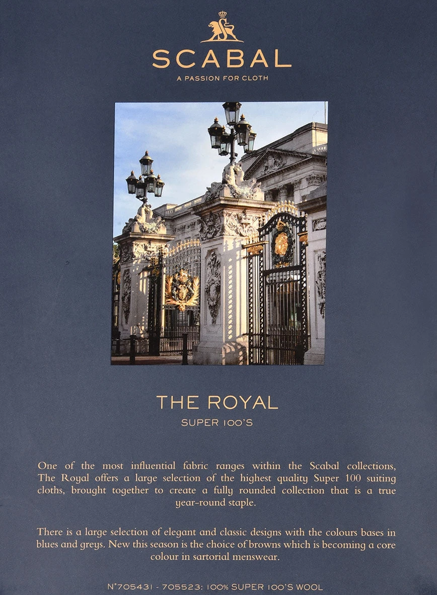 Scabal Paqui Stripe Blue Wool Pants 7 Scabal Paqui Stripe Blue Wool Pants - Image 5