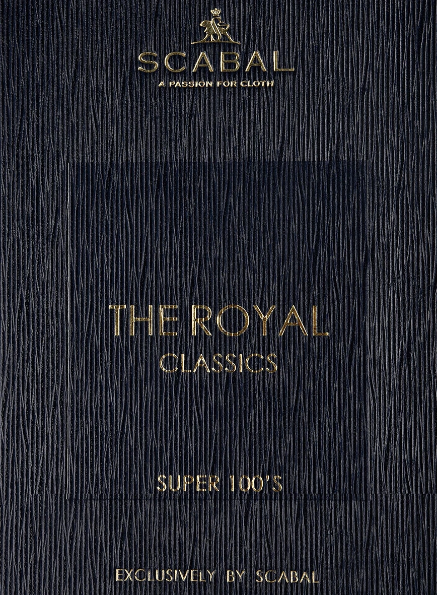 Scabal Isin Twill Blue Wool Pants 6 Scabal Isin Twill Blue Wool Pants - Image 4