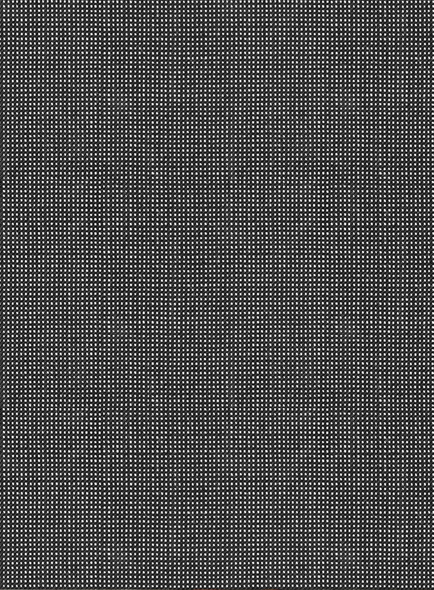 Scabal Tornado Pin Check Black Wool Pants 5 Scabal Tornado Pin Check Black Wool Pants - Image 3