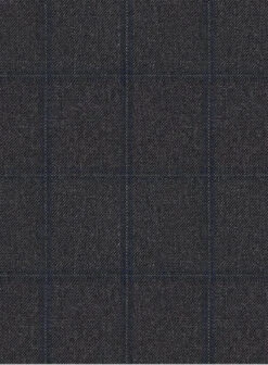 Scabal Tornado Windowpane Dark Gray Wool Pants -Men's Clothing Shop scabaltornadowindowpanedarkgraywoolpantlk 2