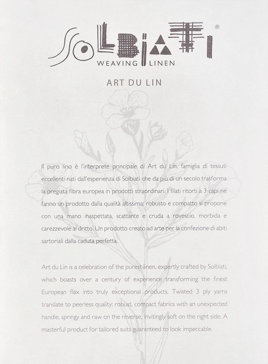 Solbiati Art Du Lin Ebony Blue Linen Pants 7 Solbiati Art Du Lin Ebony Blue Linen Pants - Image 5