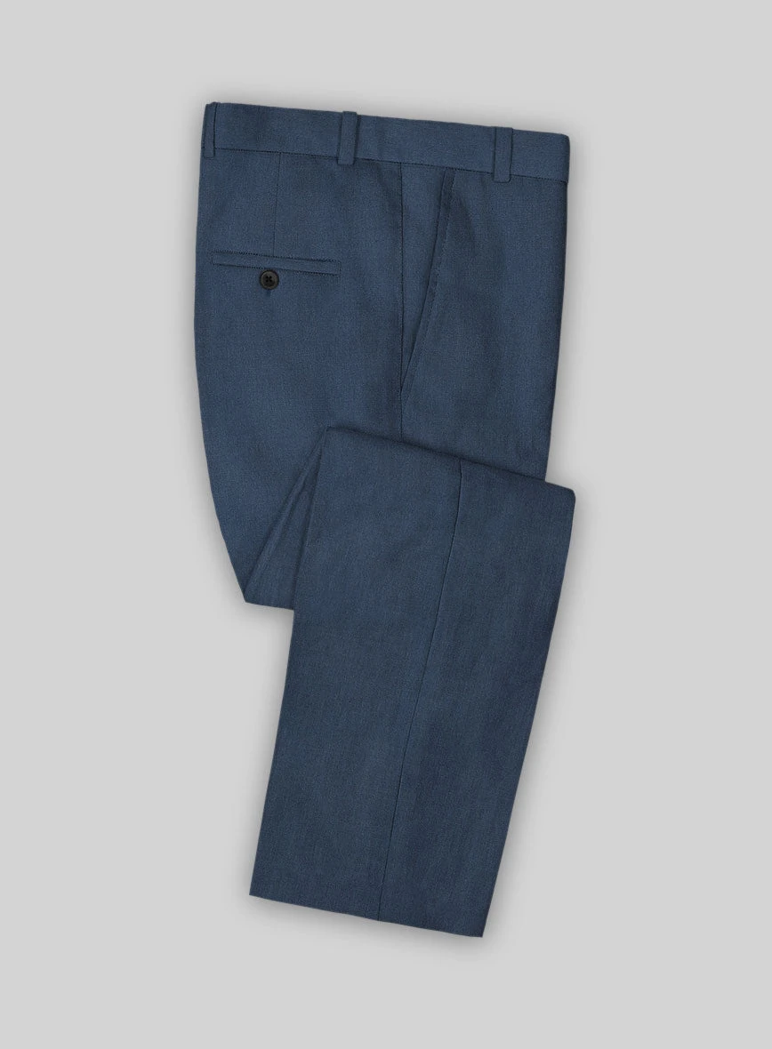 Solbiati Art Du Lin Ebony Blue Linen Pants 3 Solbiati Art Du Lin Ebony Blue Linen Pants