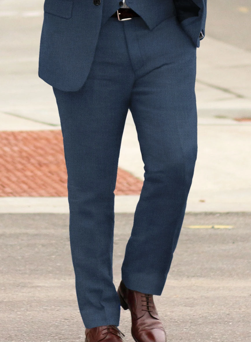 Solbiati Art Du Lin Ebony Blue Linen Pants 4 Solbiati Art Du Lin Ebony Blue Linen Pants - Image 2