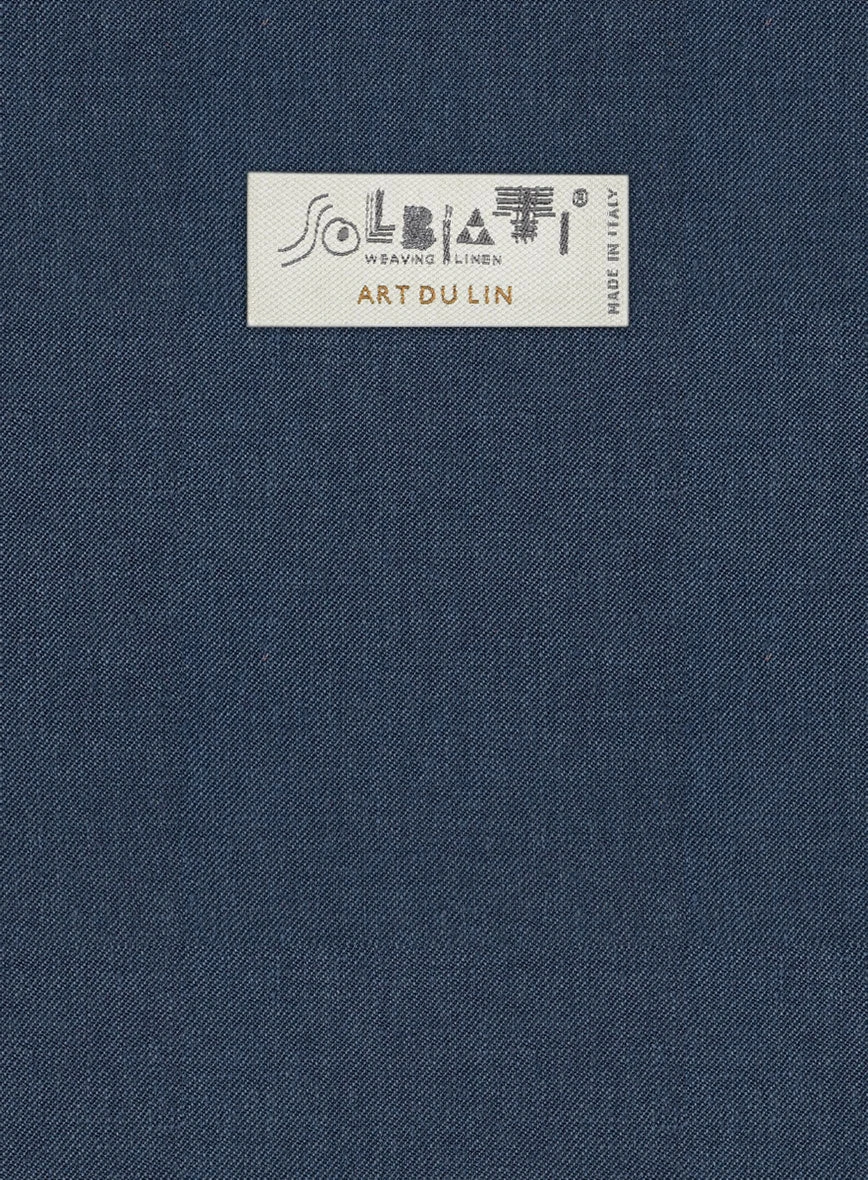 Solbiati Art Du Lin Ebony Blue Linen Pants 5 Solbiati Art Du Lin Ebony Blue Linen Pants - Image 3