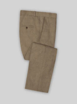 Solbiati Art Du Lin Hazel Brown Linen Pants