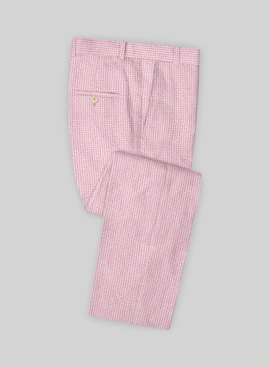 Solbiati Gingham Pink Seersucker Pants 3 Solbiati Gingham Pink Seersucker Pants