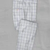 Solbiati White Checks Seersucker Pants