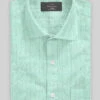 Tiffany Blue Stripe Linen Shirt -Men's Clothing Shop tiffanybluestripelinenshirtlook