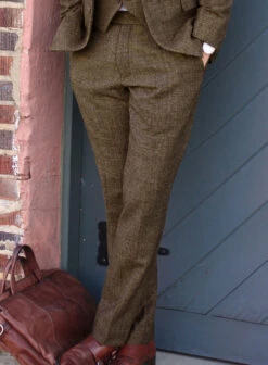 Vintage Glasgow Brown Tweed Suit -Men's Clothing Shop vinteglasgowbrowntwedsuitlk 4