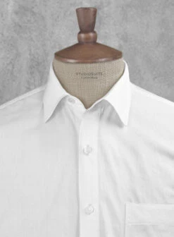White Poplene Shirt 6 White Poplene Shirt -Men's Clothing Shop whitepopleneshortsleeveshirtlook 1